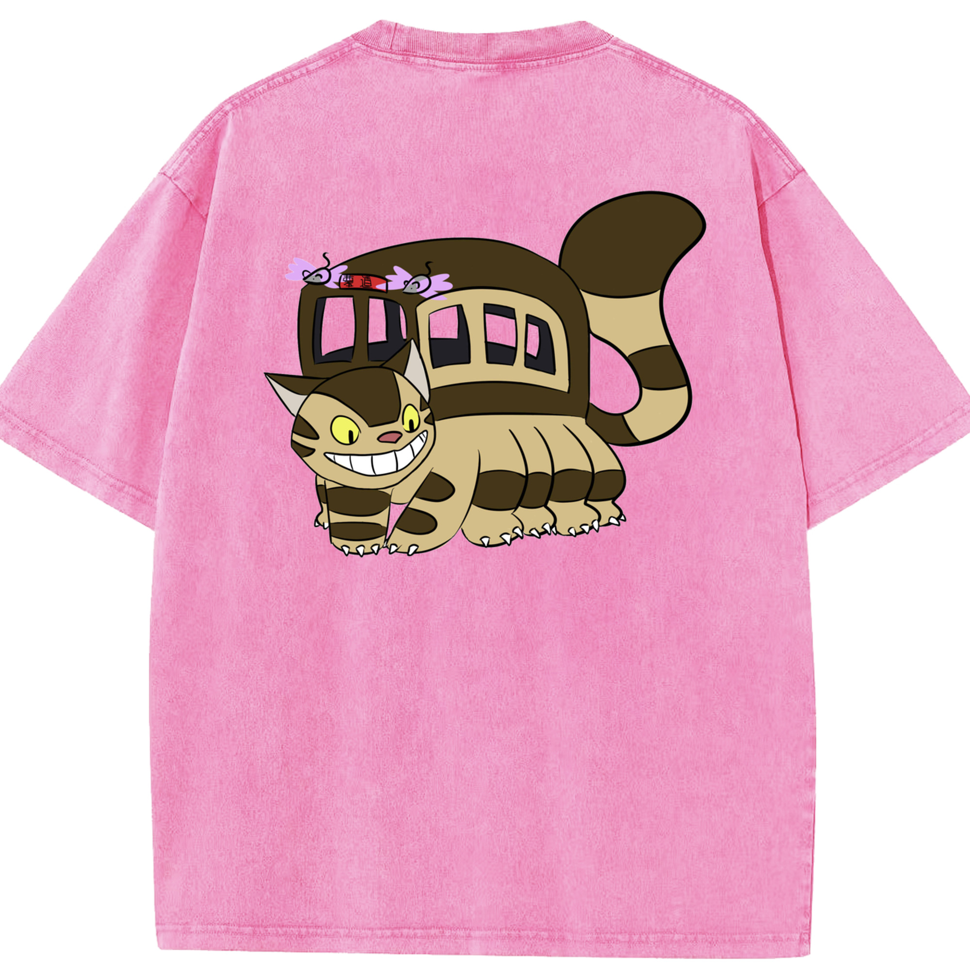 （画像用） となりのトトロ 草壁メイ 草壁サツキ My Neighbor Totoro Satsuki Kusakabe Mei Kusakabe 綿100% ヴィンテージ風 半袖Tシャツ（背面プリント）